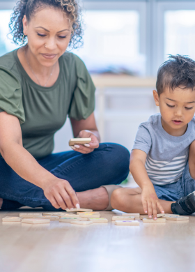 nanny-playing